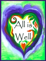 All is well poster (8x11) - Heartful Art by Raphaella Vaisseau